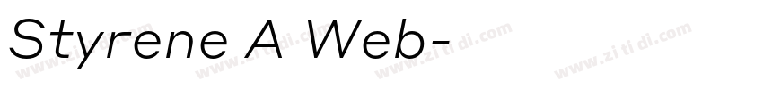 Styrene A Web字体转换